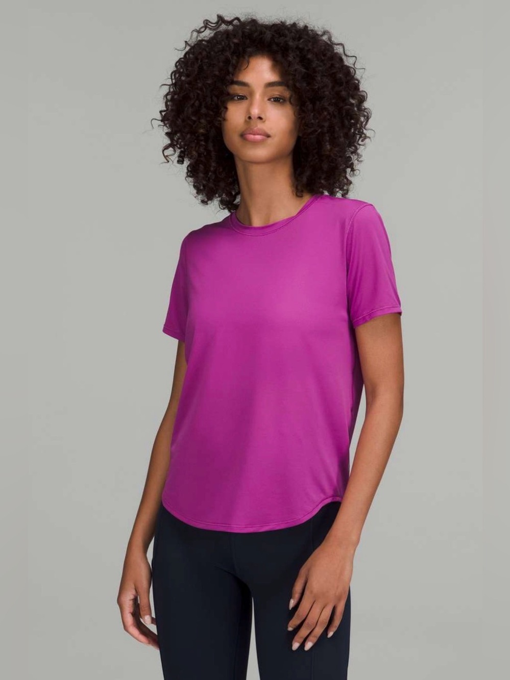 lululemon athletica Women's Purple Crew Neck Top